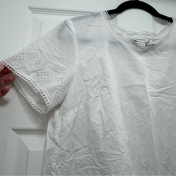 Club Monaco White Eyelet Tee - Picture 4 of 10